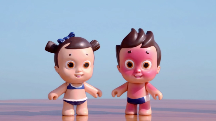 Nivea doll : des poupées coup de soleil pour sensibiliser les enfants !
